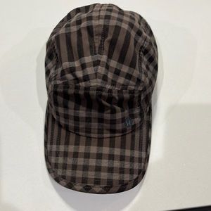 Lululemon baseball cap black and gray gingham